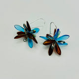 Eileen Earrings in Blue and Copper