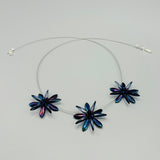 Anna Necklace in Navy Blue Iris