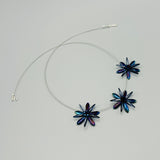 Anna Necklace in Navy Blue Iris