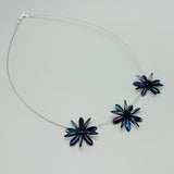 Anna Necklace in Navy Blue Iris