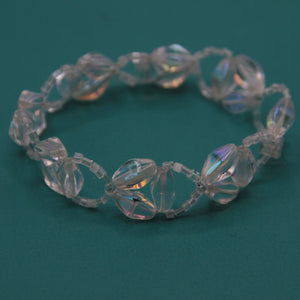 Jennifer Lace Bracelet in Iridescent Clear with Shiny Finish