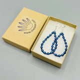 Nicolette Earrings in Pearl Blue