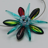 Elizabeth Necklace in Turquoise and Shiny Multicolor